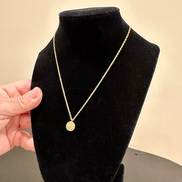 NWT RARE Authentic Luxury Minimalist Julie Vos pavé CZ Earring And Necklace Set - Picture 7 of 17